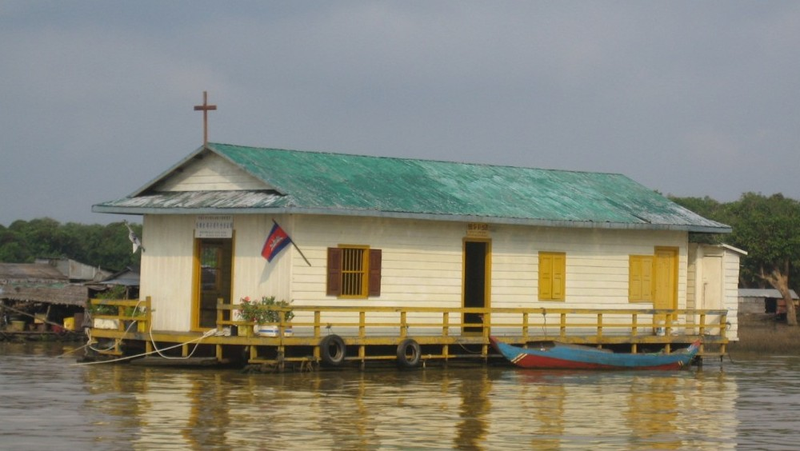 Illustration for article titled These Churches Are Floating on Water